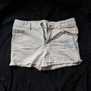 White Jean shorts